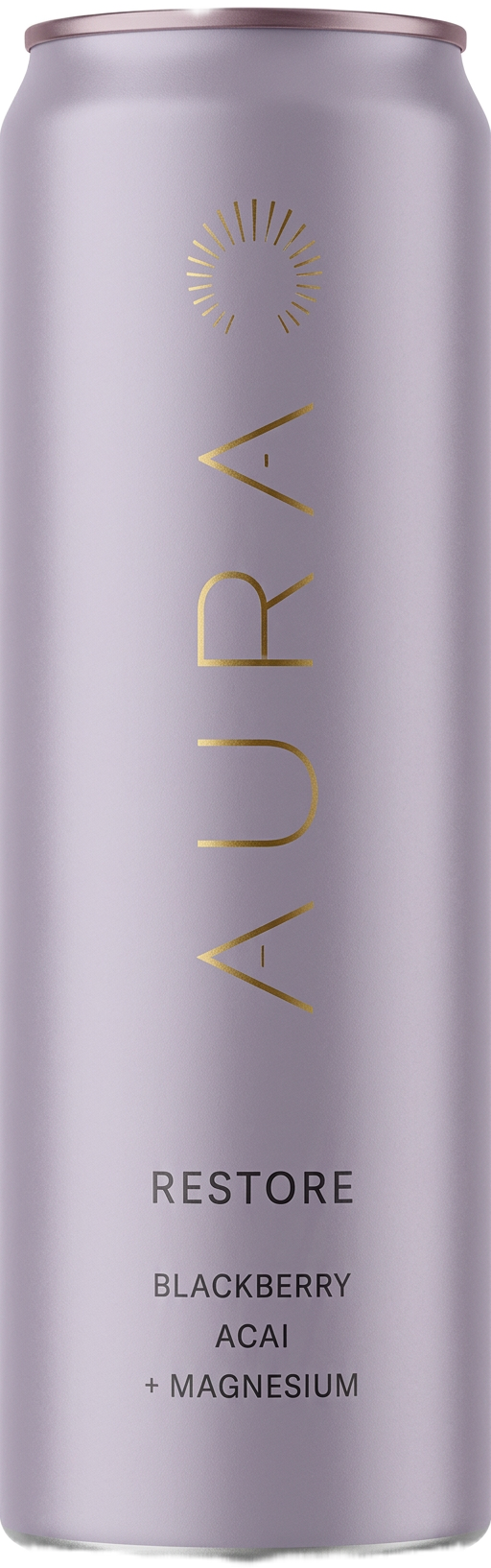 AURA Blackberry Açaí sparkling longevity drink, 330 ml can
